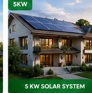 5 KW solar installation
